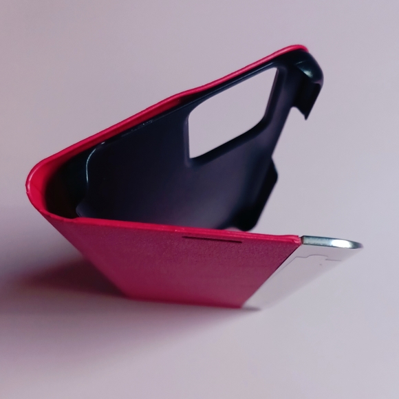 Phone case for Xiaomi Poco 4X GT, Flip phone cover, Red - Picture 3 of 7